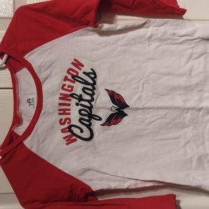 Washington capitals half sleeve tshirt